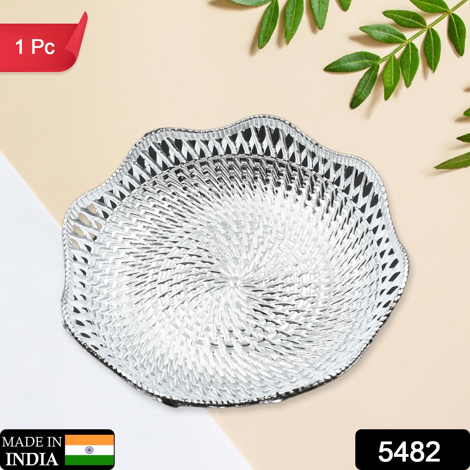 5482 Round Serving Tray Traditional Serving Tray Multipurpose Serving Tray Decorative Serving Platters Mukhwas Serving Tray (1 Pc ) 5482 Round Serving Tray Traditional Serving Tray Multipurpose Serving Tray Decorative Serving Platters Mukhwas Serving Tray (1 Pc )